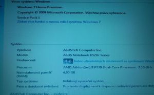 Predám tento notebook Asus K52Dr